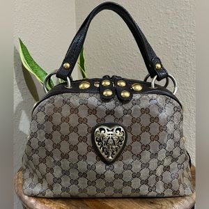 GUCCI STUDDED HANDBAG